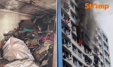 woman sets fire to sembawang hdb flat to escape