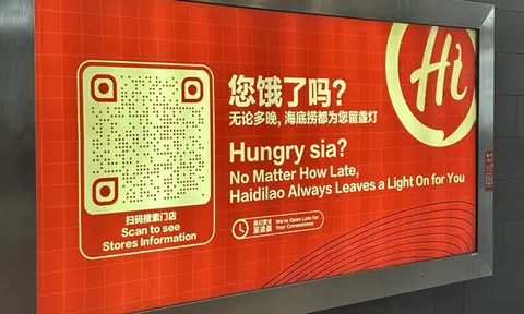 Haidilao gets roasted for wrong use of Singlish in MRT station ad