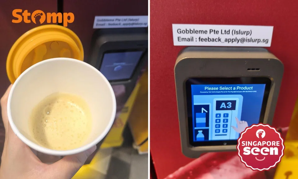 islurp cup half filled with foam
