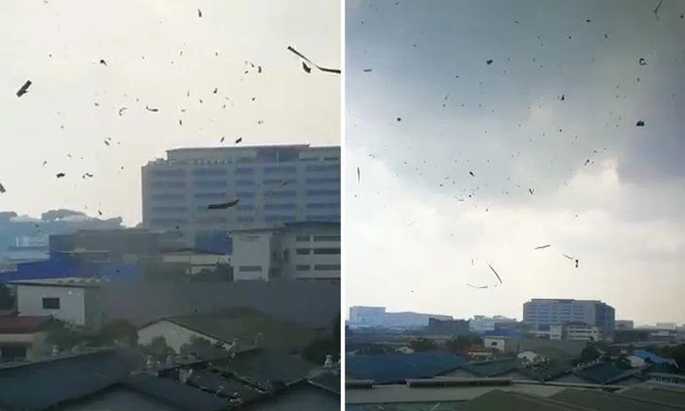 Video of 'whirlwind' in Tuas: Landspout reported in Singapore for the first time