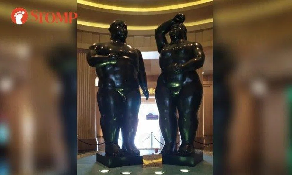 Resorts World Sentosa responds to man's feedback about 'naked statues' in hotel lobby