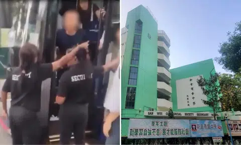 hong kong secondary school principal scolds taunts hurl expletives security guards in jurong double line parking
