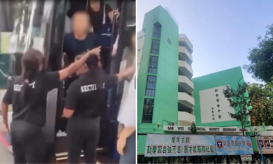 hong kong secondary school principal scolds taunts hurl expletives security guards in jurong double line parking