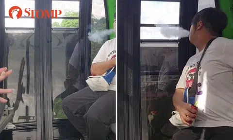 'Teens' smoking and vaping in Sentosa cable car on TikTok identified as 24-year-old men
