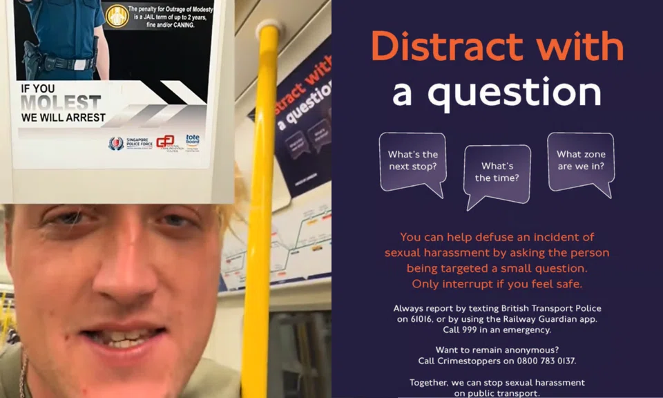 He described the UK posters as "offensive to victims of sexual assault and sexual violence".