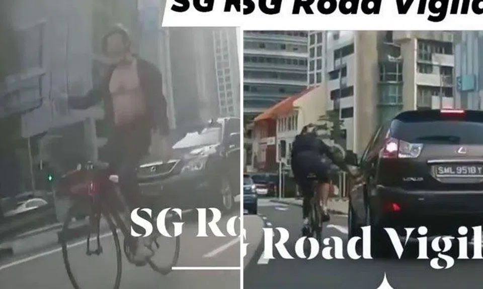 Police investigating case of cyclist swerving through traffic while 'harassing' motorists along River Valley Road