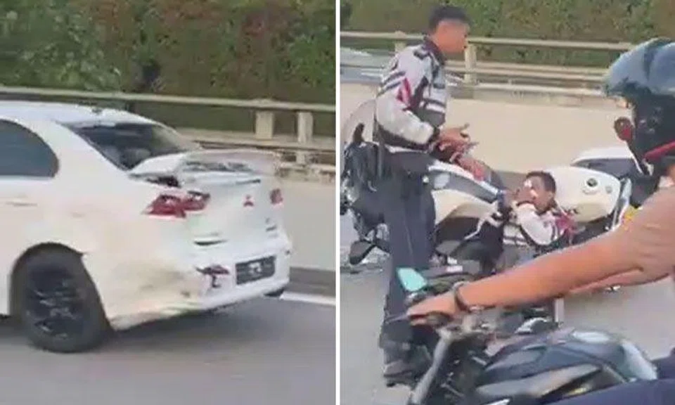 Traffic Police officer taken to hospital after accident with car along BKE