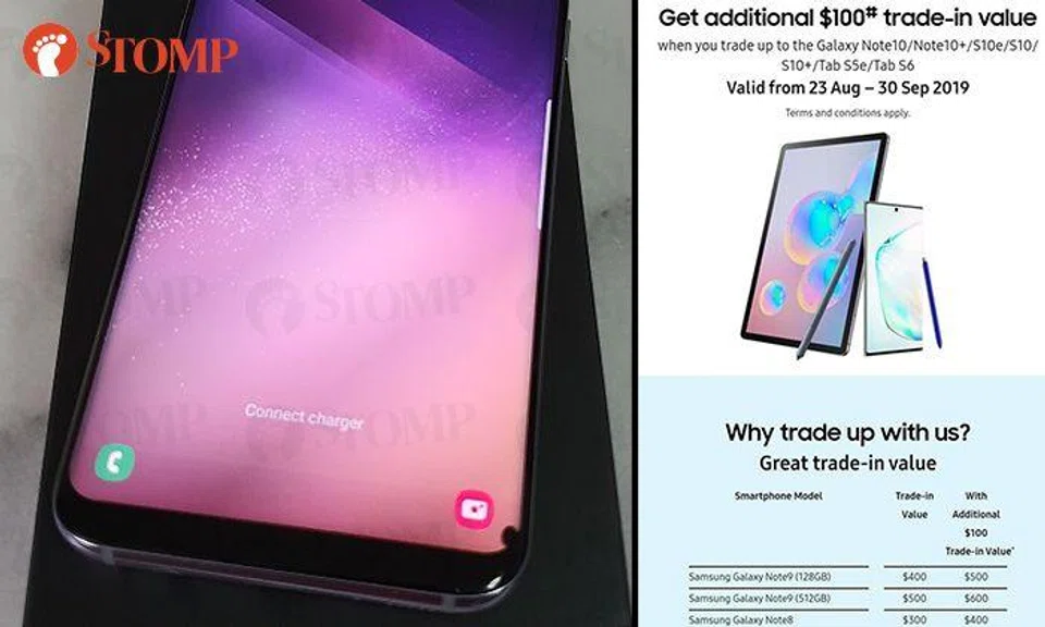 Samsung reviewing communication materials after customer unsatisfied with trade-in value offered