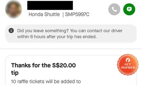 Woman gives Gojek driver $20 tip for going extra mile to help her make it on time for Istana event