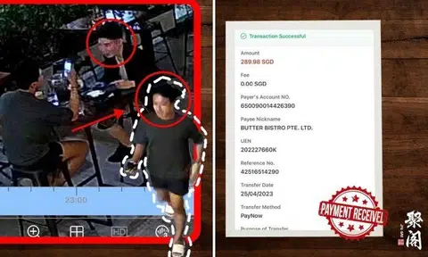 Jyu Gae Bistro has finally received payment from the two men who had skipped out on their $289.98 bill on March 11.