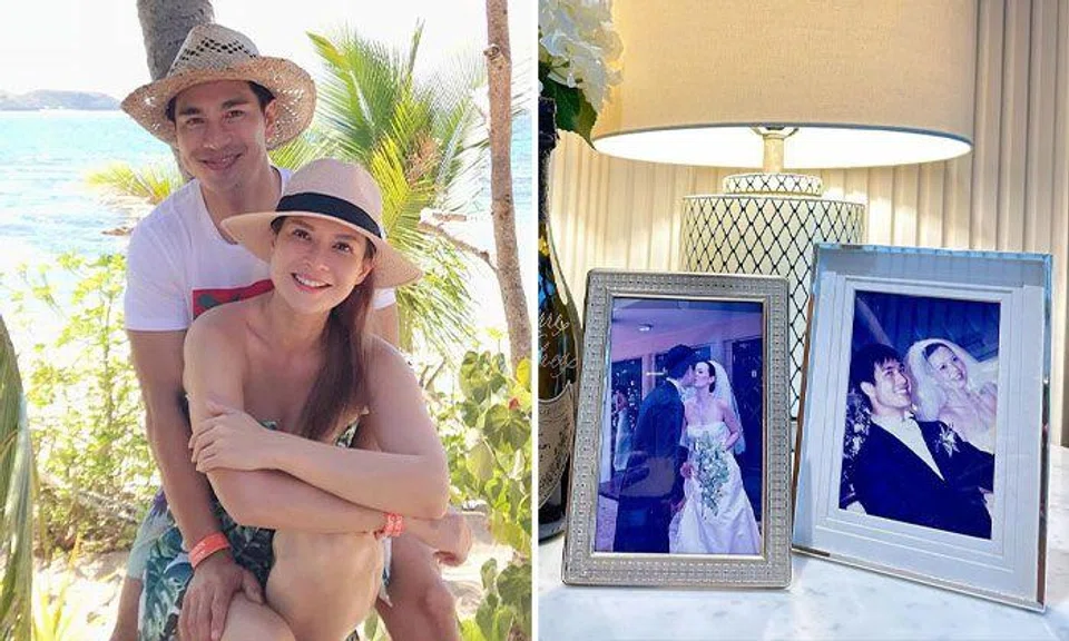 Local celebrity couple Pierre Png and Andrea DeCruz celebrated their 20th wedding anniversary by sharing photos of themselves on Instagram. PHOTO: ANDREA.DECRUZ/INSTAGRAM