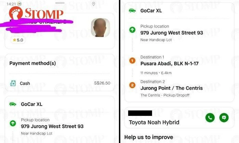 The Stomper did not indicate in the app that she wanted the driver to wait for them at the grave.