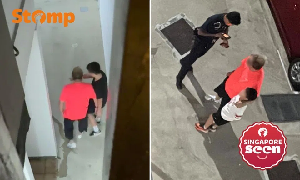 Man pees at Yishun block