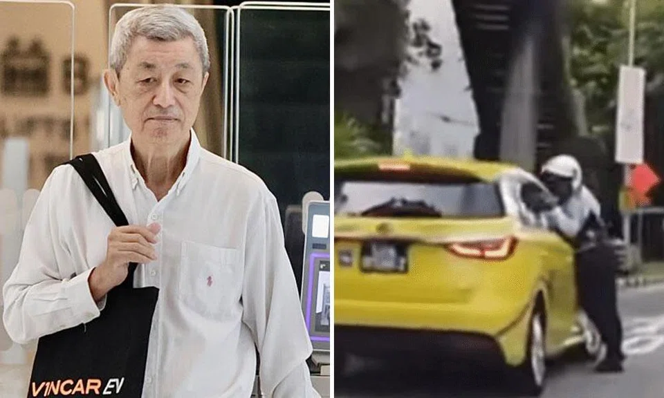 Jeremiah Ong Seng Hwee was also disqualified from driving for eight months after pleading guilty to causing grievous hurt to the Traffic Police officer.