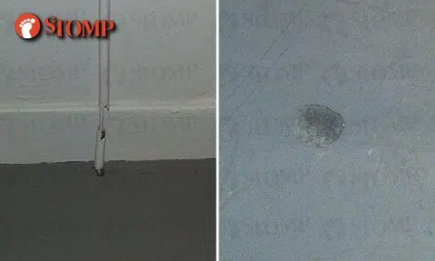 Tampines resident worried about exposed wires and potholes on corridor