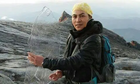 Trekkers surprised to find ice sheets forming near Mount Kinabalu's summit due to unusually cold weather
