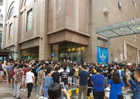 Adidas fans sore after wait for limited edition shoe turns 'chaotic' at Orchard Road store