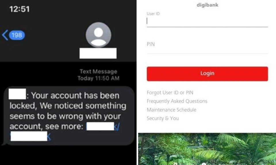 In one version of the scam, you would receive unsolicited SMSes claiming that your account had been locked as the bank had noticed something amiss.