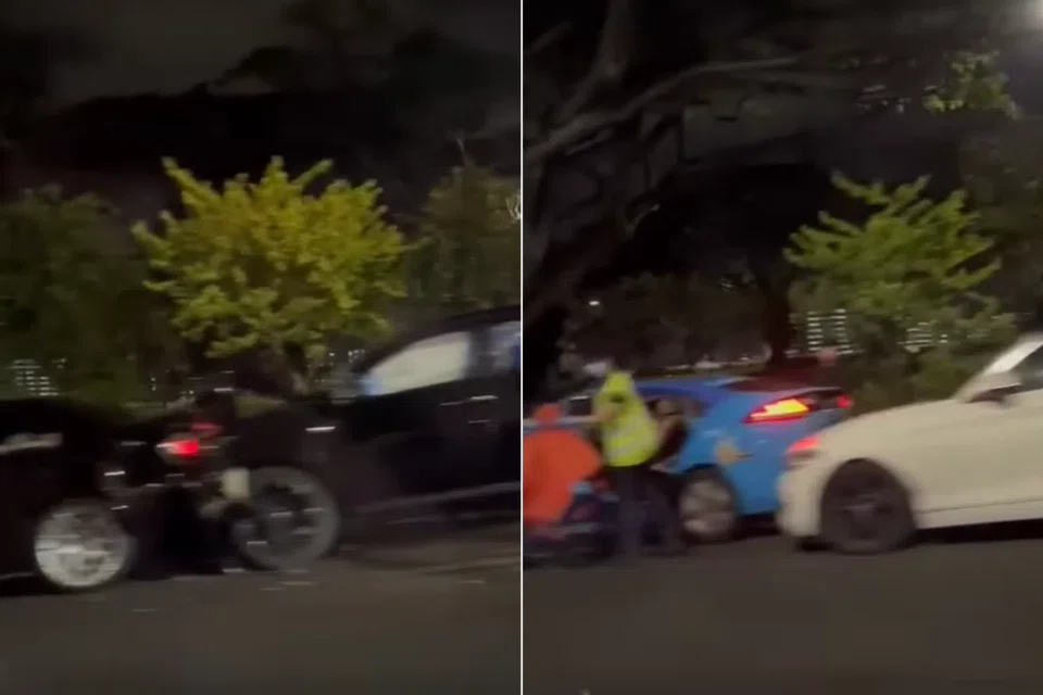 The accident took place along the PIE towards Changi after the Jalan Eunos exit.