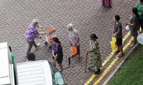 Residents buy 'local' eggs from back of trucks as they are supposedly cheaper and bigger