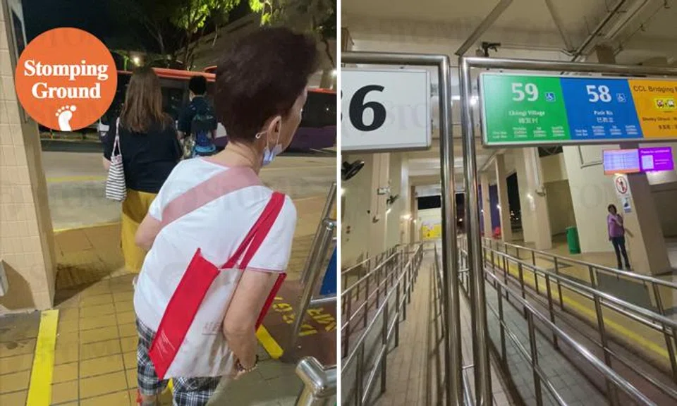 queue for bus