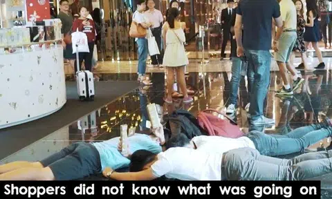 Go big or go home: Check out massive 200-people mannequin challenge at Paragon