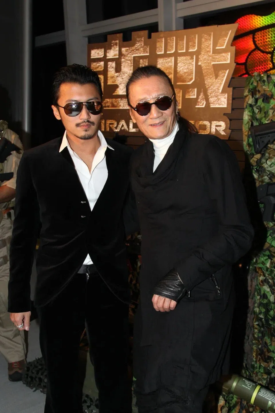 Nicholas Tse (left) said his father Patrick (right) devoted his entire life to film and entertainment, hoping to bring joy and laughter to every member of the audience.