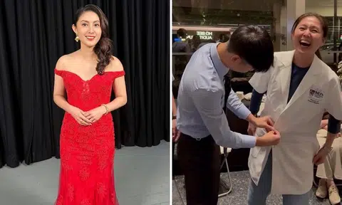 Actress Lina Ng's son makes her childhood dream of being a doctor come true 'for a few precious minutes'