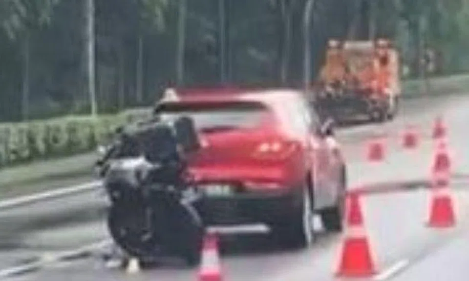 Motorcyclist, 27, dies in accident with car and another bike on BKE