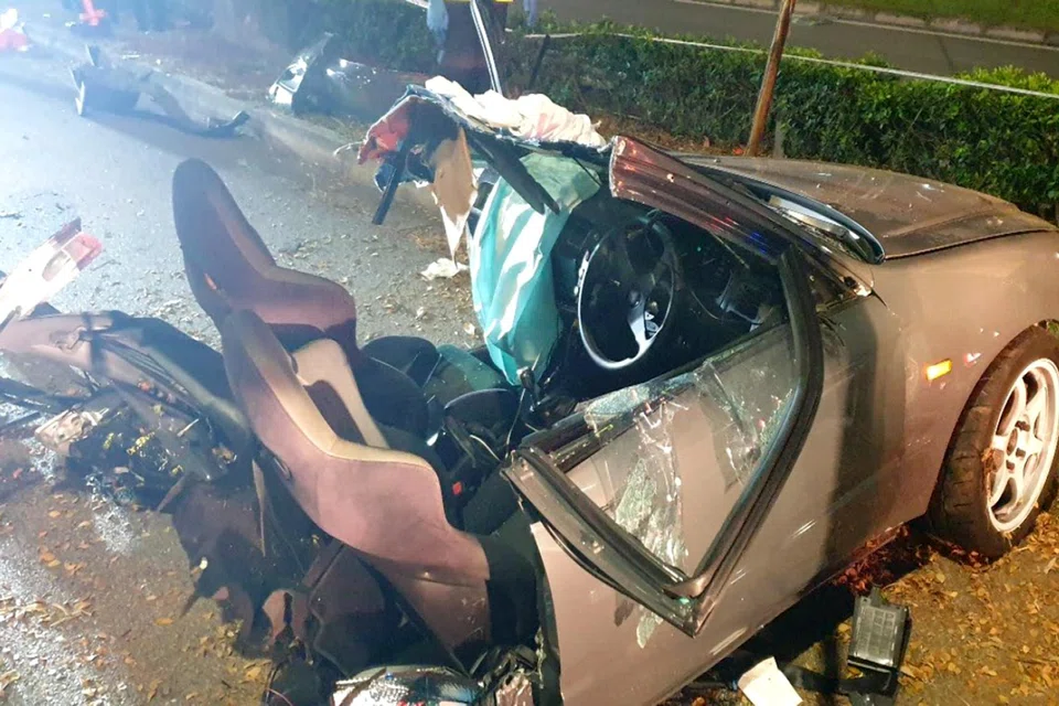 Ong Wei Long, 28, was sentenced to two years’ jail after pleading guilty to dangerous driving.