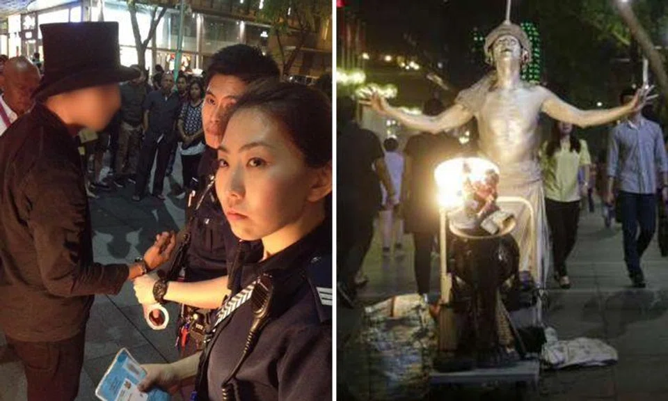 Orchard Road busker released, says run-in with Police is 'misunderstanding'