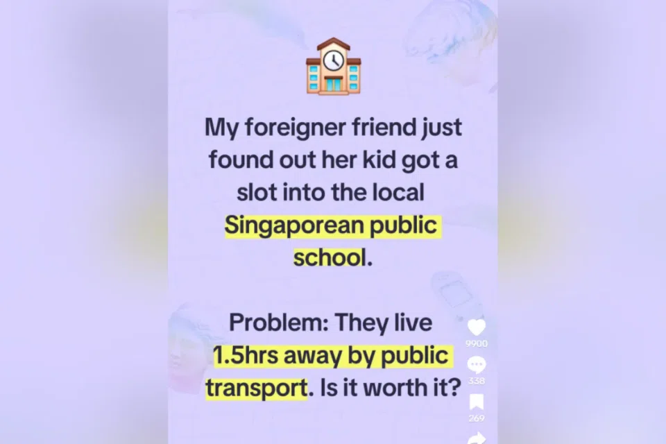 The long commute sparked discussion online. 