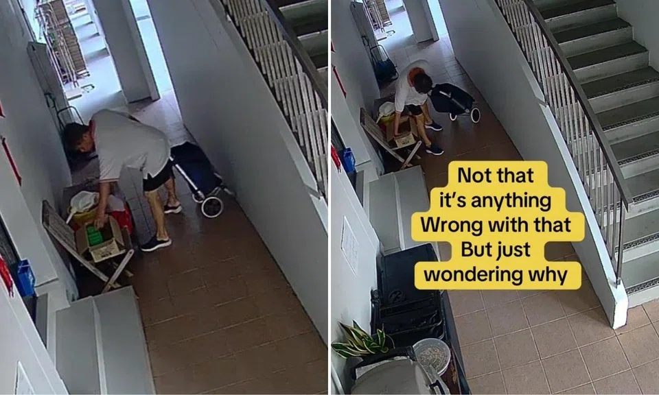 man takes snacks meant for delivery riders