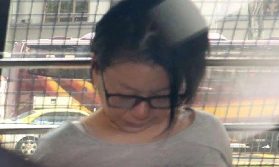 Judy Wee Aye Fong was jailed for seven years and six weeks on Wednesday (Feb 22) for her role in an extortion case. PHOTO: LIANHE ZAOBAO