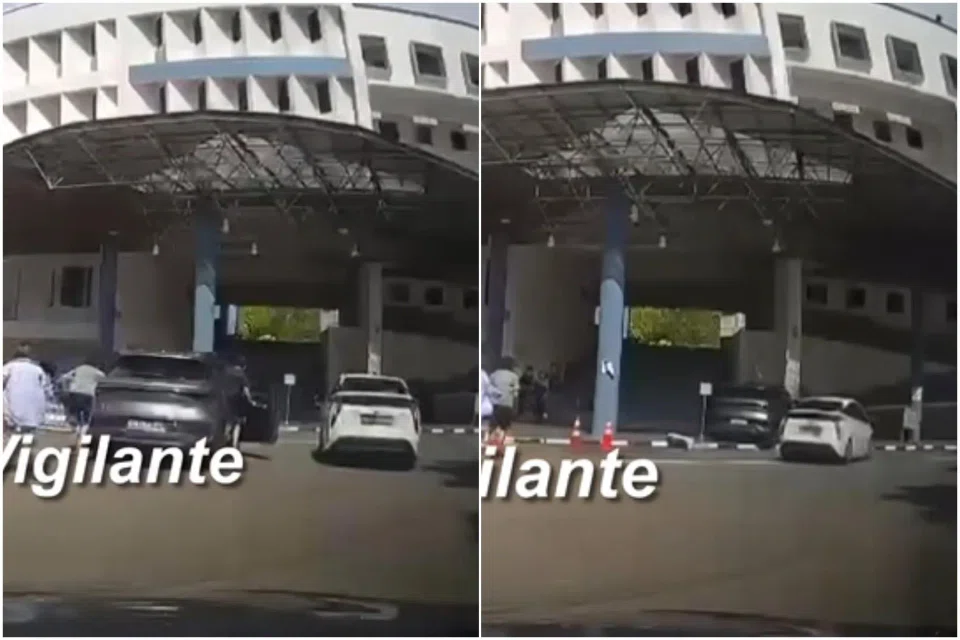 Preliminary investigations revealed that the man was taking over the car from his daughter, when it surged forward and crashed into the wall.