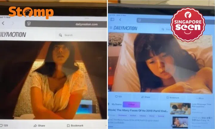 Clips from a Japanese movie called The Many Faces Of Ito being played on the website Dailymotion on a PLD.