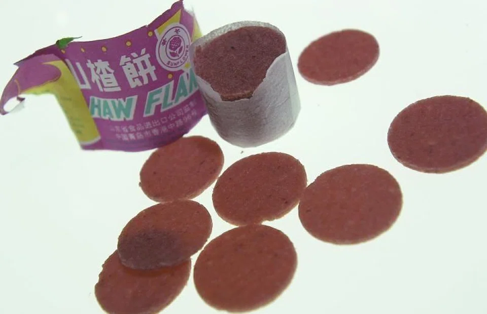 Haw flakes.