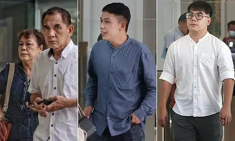 The family of four includes (From left) Ong Chin Kee, 66, and his wife, Lea Lam Moy, 66, and their two sons, Jovi Ong Teng Hong, 36, and Jordan Ong Wei How, 30.