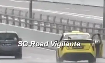 ComfortDelGro investigating after taxi seen travelling with open door