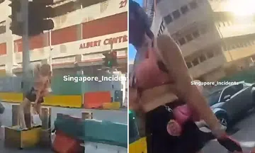auntie dancing traffic light