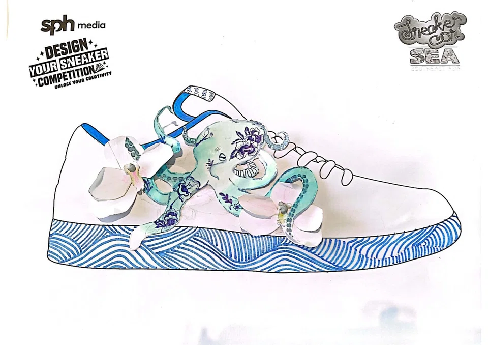 dlsneaker05 - Design 16 submitted by Seah Mei Yuan Credit: Design Your Sneaker Competition