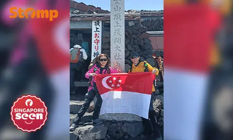 Mount Fuji, Singapore couple, National Day