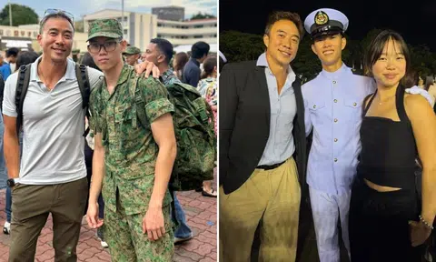 Allan Wu with his son Jonas and daughter Sage.