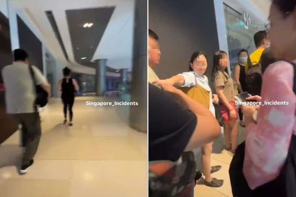 Joanne Tan appears to be third in line, but others from the back move ahead of her in the queue.