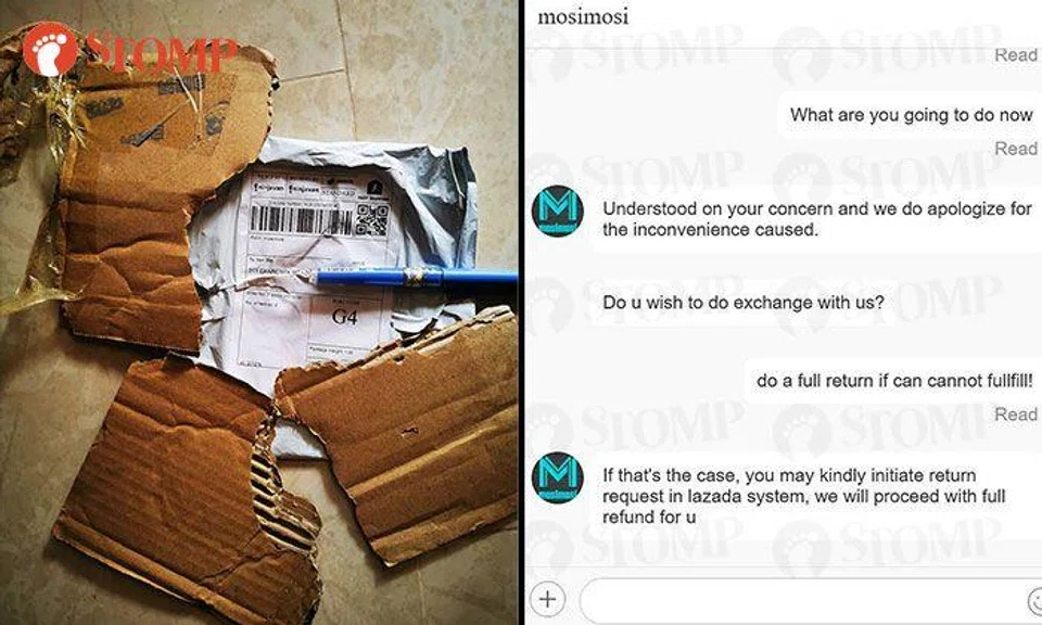 Man receives 3 pieces of cardboard after ordering disinfecting spray guns on Lazada