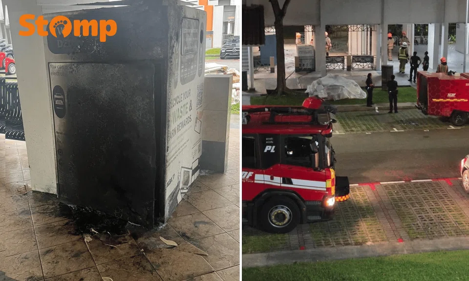 'Gunpowder smell and smoke': E-waste bin fire disrupts Serangooon neighbourhood