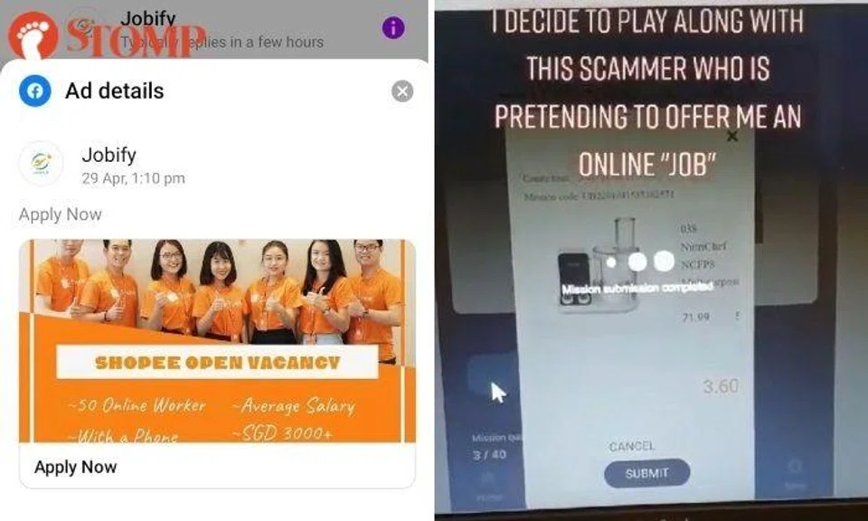 After seeing a "Shopee Open Vacancy" ad online, Stomper Wendy Lim wanted to find out more about the job which offered an average salary of more than $3,000.