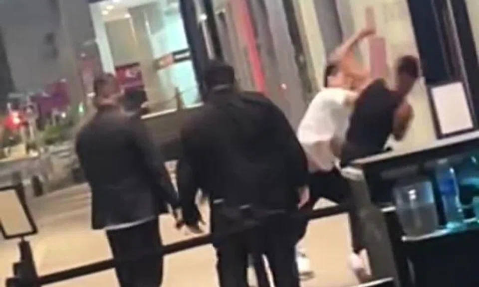 A video of the fight, that happened outside Cherry Discotheque, is circulating on social media.