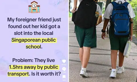 Foreign family's child faces 1.5h commute to primary school