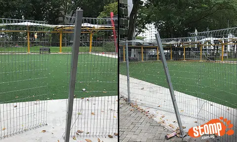 Fences to Boon Lay Drive community garden cut